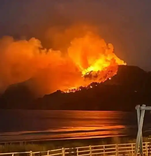 Image from Emergencia San José, Región de los Rios : 🔴 ¡ATENCIÓN! Por incendio forestal, se solicita evacuar sector Bajo M...
