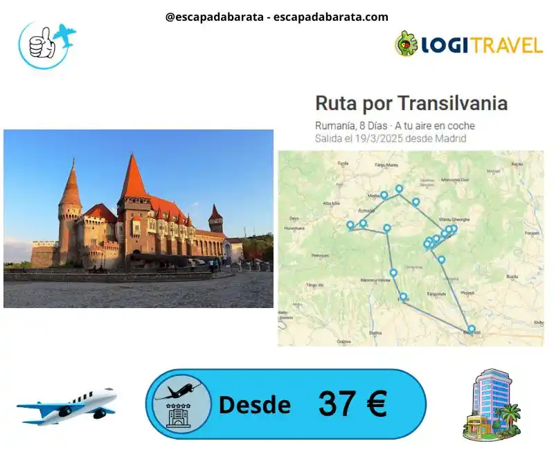 Image from escapadabarata.com🛩️ Viajes Y Escapadas A Precio De Oferta!!! Chollos de Viajes!!!: 🧳 *¡Ruta en coche por Transilvania con vuelo y hotel incluidos!* <a c...