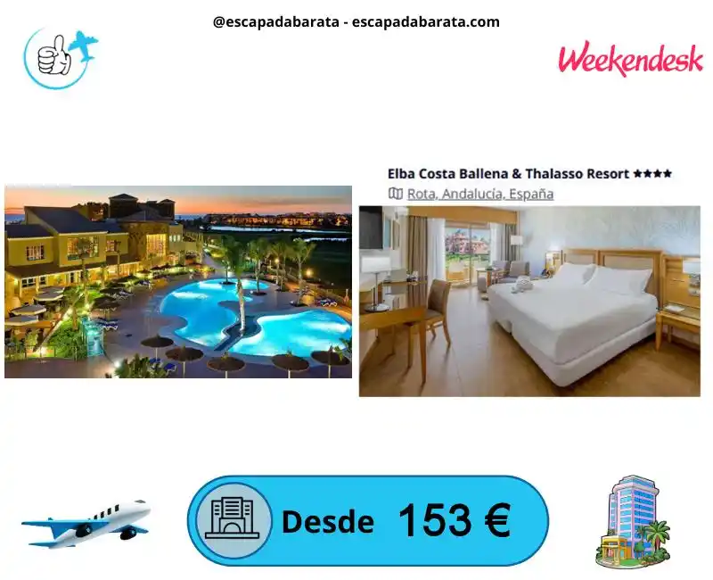 Image from escapadabarata.com🛩️ Viajes Y Escapadas A Precio De Oferta!!! Chollos de Viajes!!!: 🧳 *¡Escapada romántica en Rota con spa y cena incluida!* <a class="te...