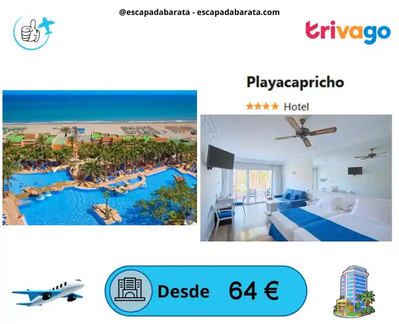 Image from escapadabarata.com🛩️ Viajes Y Escapadas A Precio De Oferta!!! Chollos de Viajes!!!: 🧳 *¡Oferta de lujo en Roquetas! Hotel con playa y animación* <a class...
