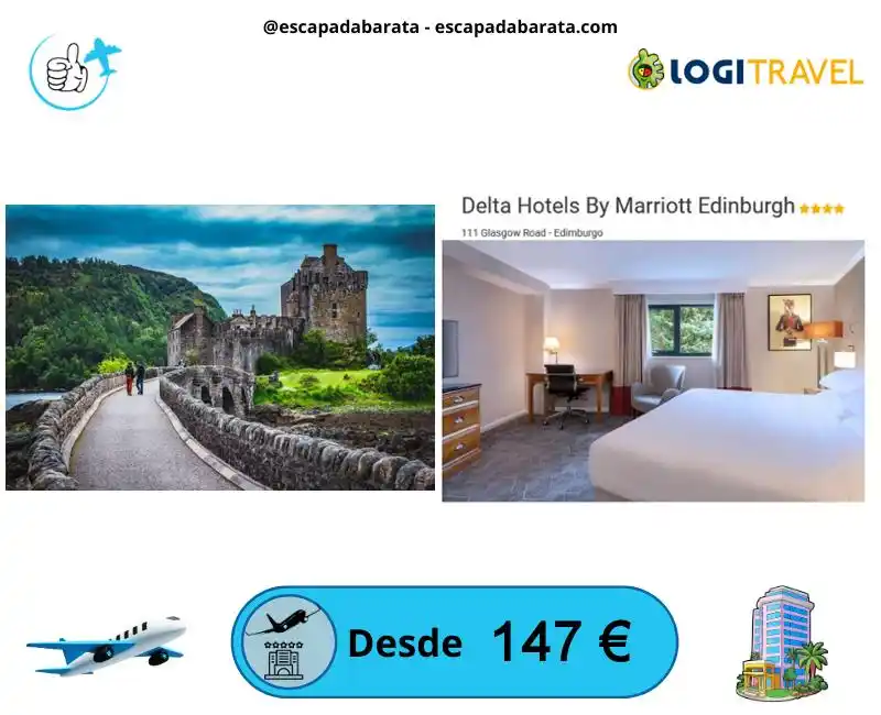 Image from escapadabarata.com🛩️ Viajes Y Escapadas A Precio De Oferta!!! Chollos de Viajes!!!: 🧳 *¡Viaje a Edimburgo con hotel 4 estrellas y vuelos incluidos!* <a c...