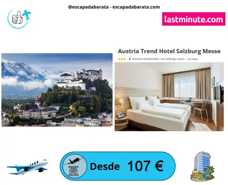 Image from escapadabarata.com🛩️ Viajes Y Escapadas A Precio De Oferta!!! Chollos de Viajes!!!: 🧳 *¡Descubre Salzburgo con vuelo, hotel y concierto incluido!* <a cla...
