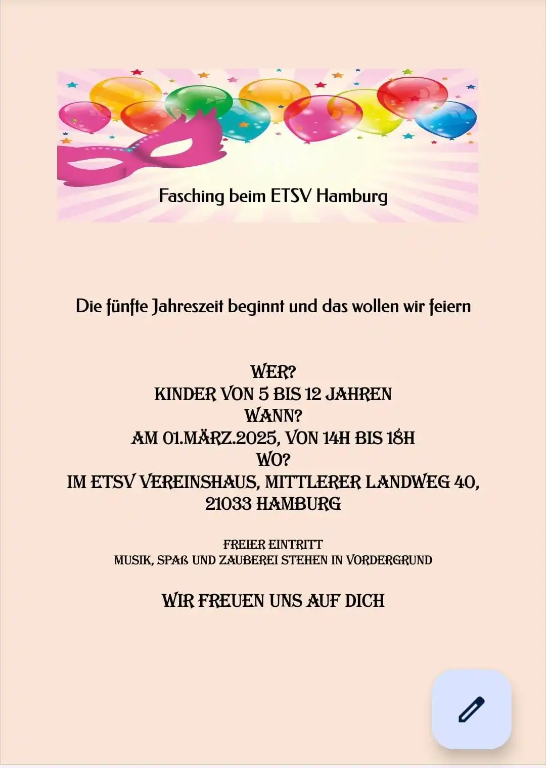 ETSV Hamburg von 1924 e.V. post