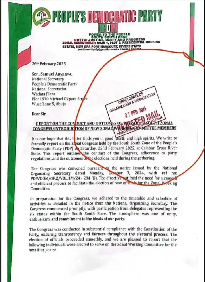 Image from Ezikings Media.: Breaking!  More setback for Wike and his friends as PDP Rejects Report...