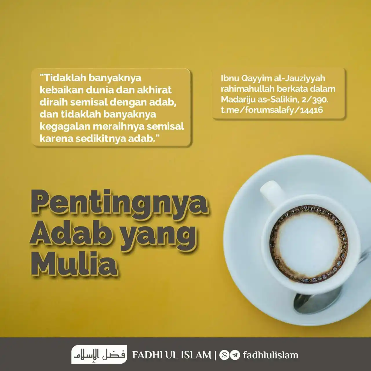FADHLUL ISLAM post