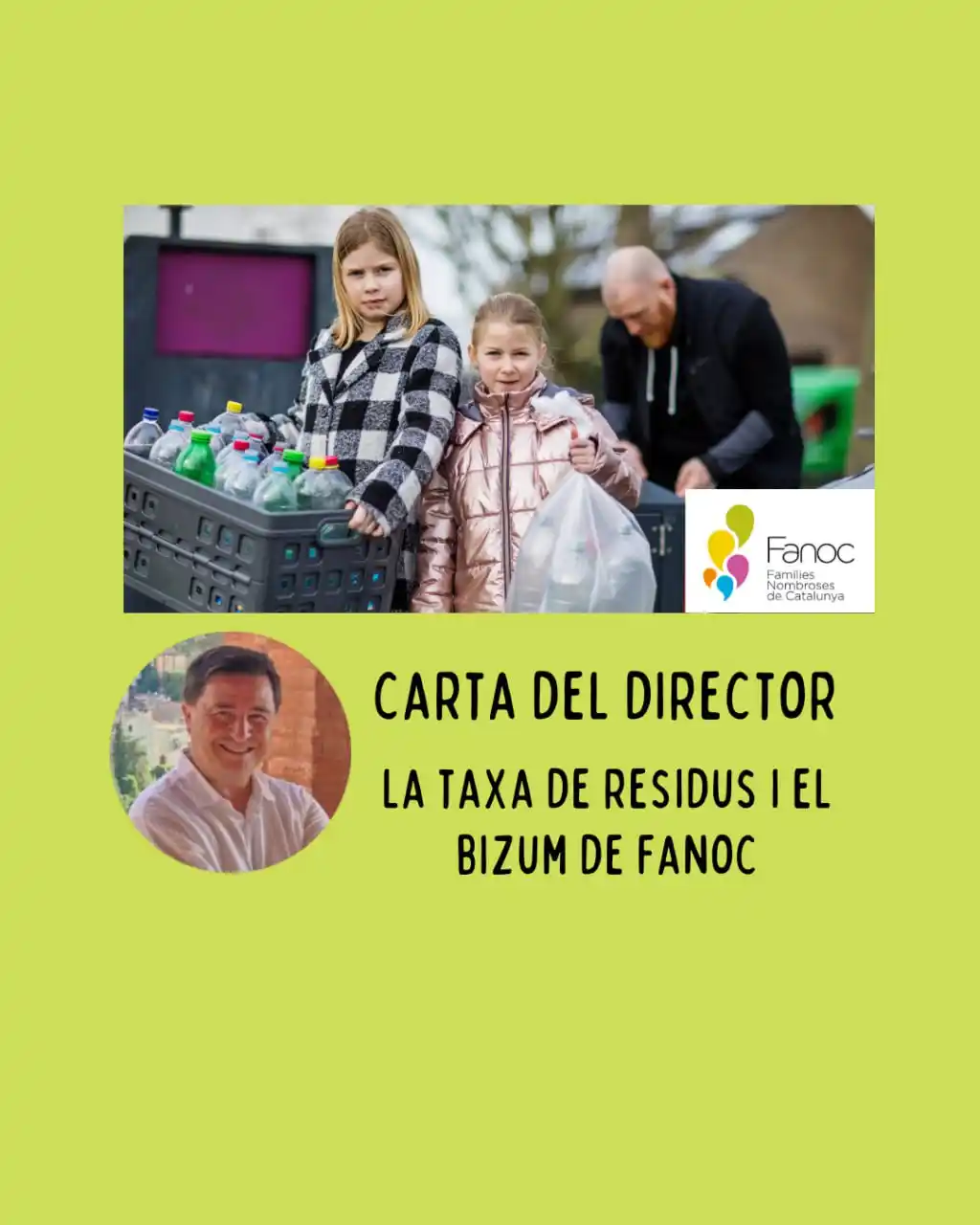 Image from Familias numerosas / Famílies nombroses - FANOC: Nova carta del director de FANOC, Raul Sanchez, que explica que malgra...