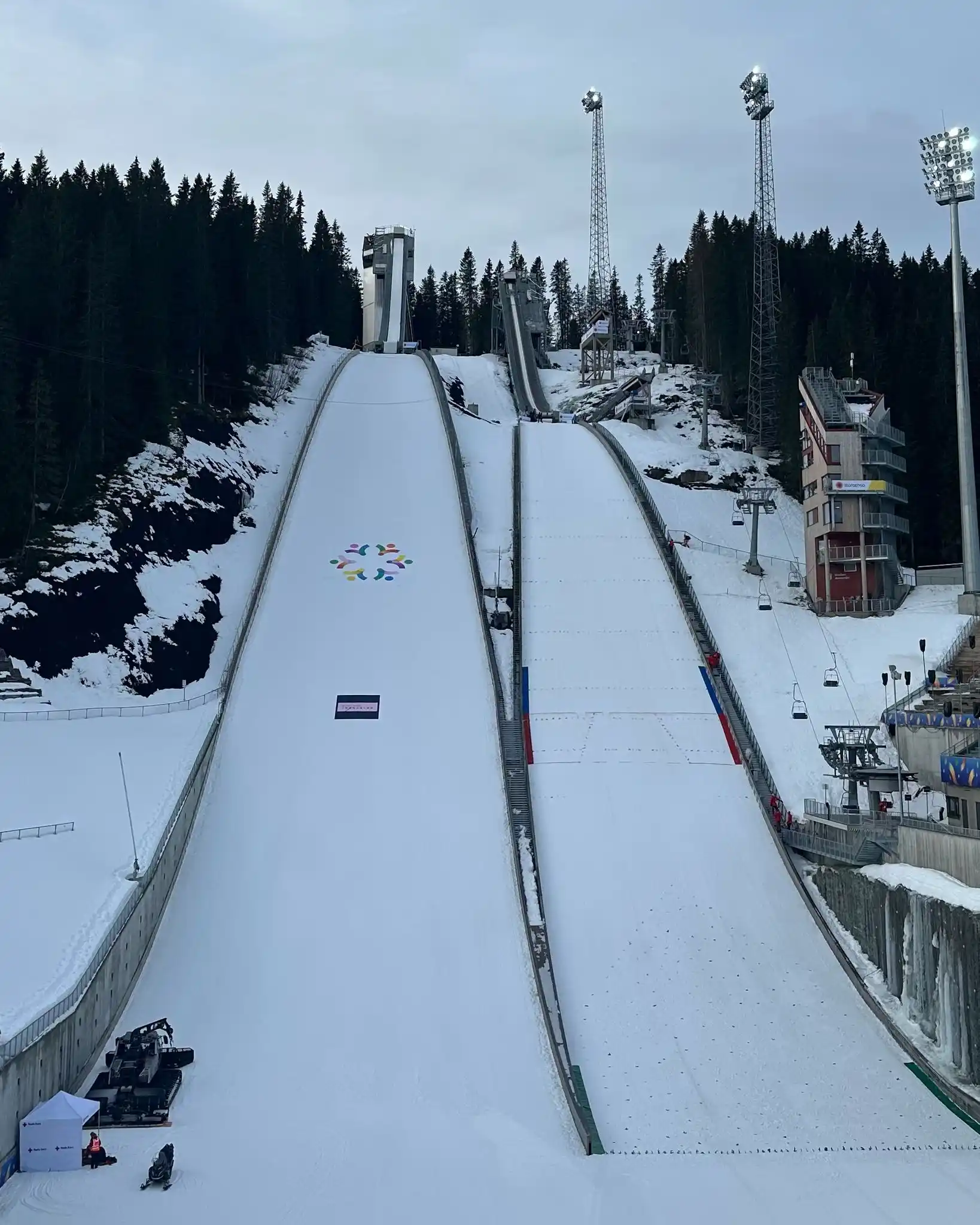Image from FIS Nordic Combined🎿: Time for the first official training on the hill (HS102) at Granåsen, ...