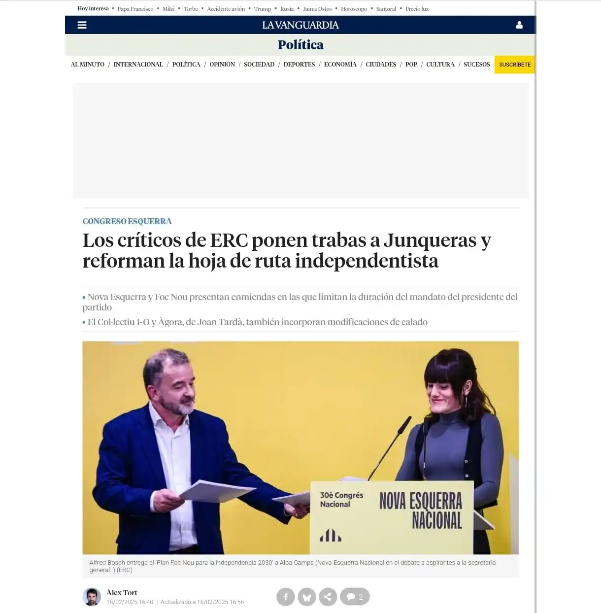 Foc Nou (canal) post