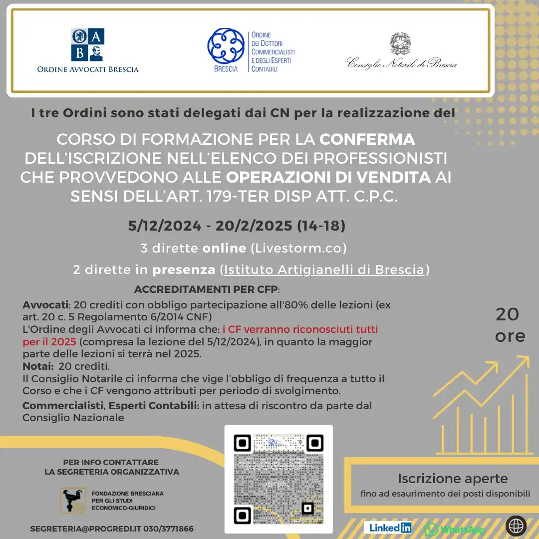 Fondazione Bresciana per gli studi Economico - Giuridici post