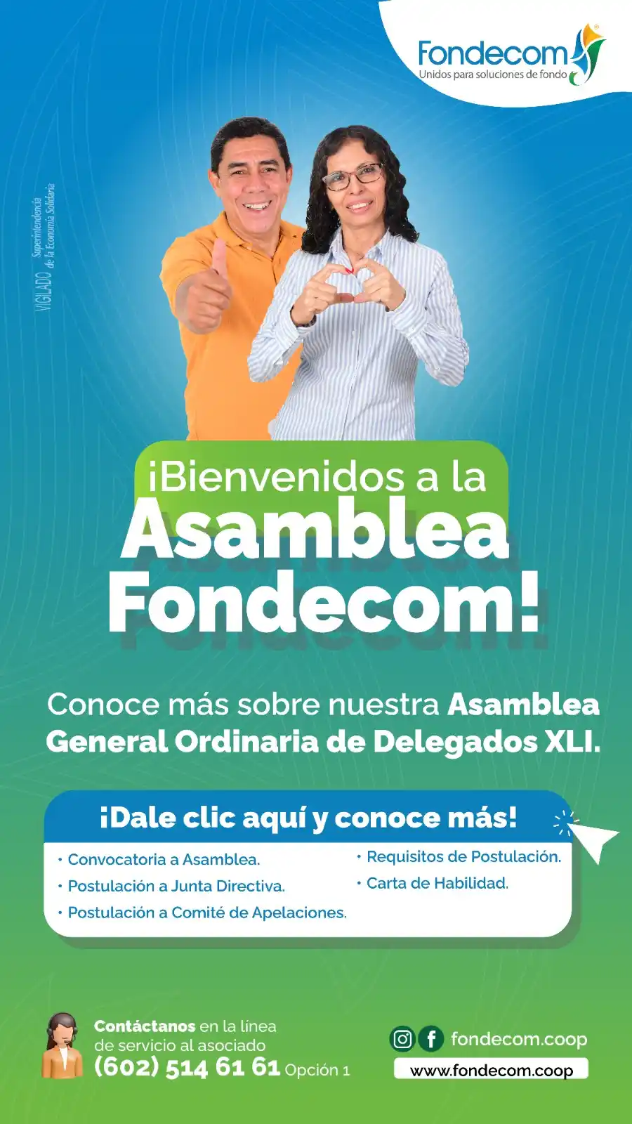 Image from 📢 Fondecom te informa: 👉¡Se acerca nuestra Asamblea Fondecom! 🤓 Te invitamos a conocer más ...