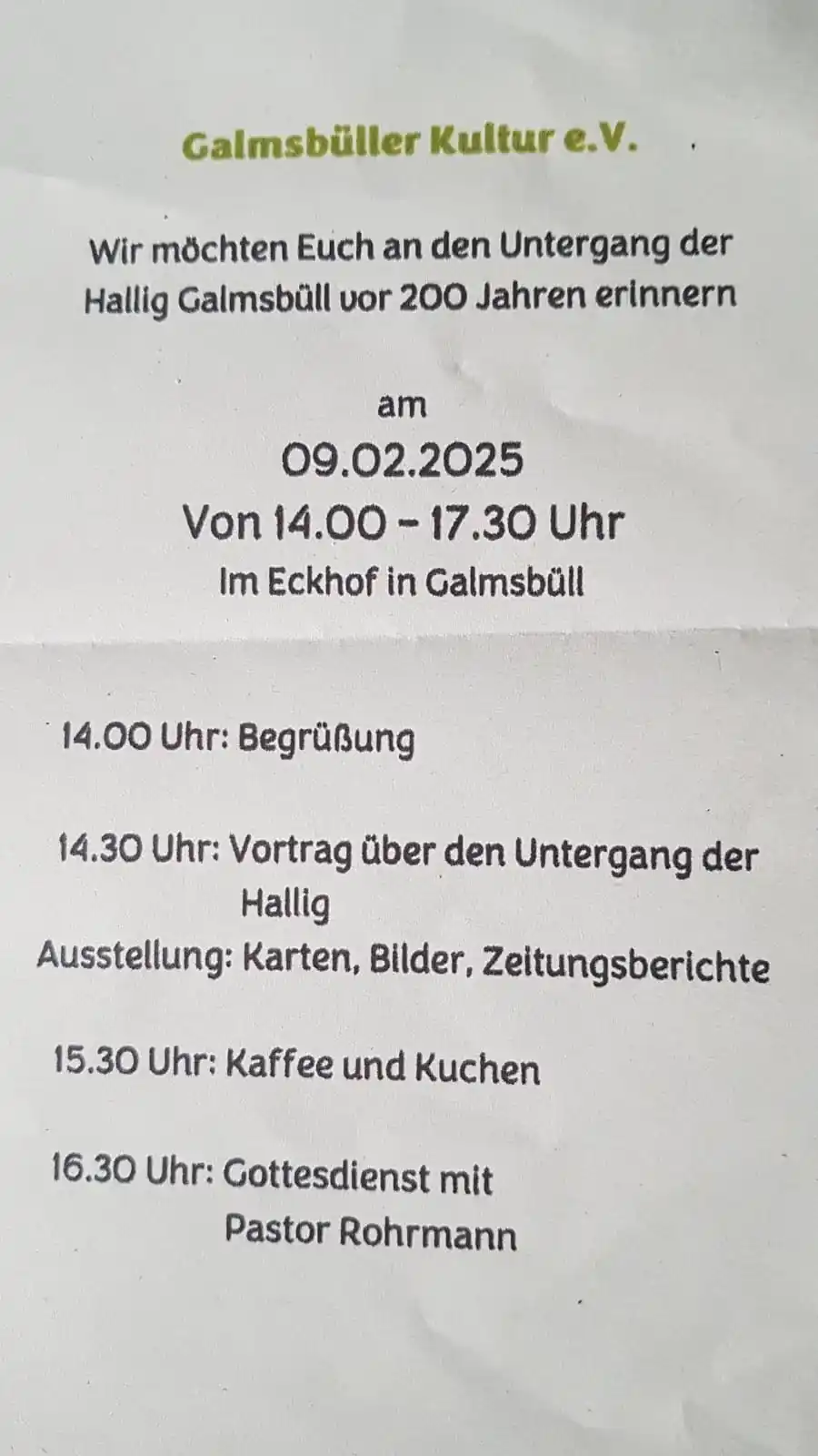 Galmsbüll post