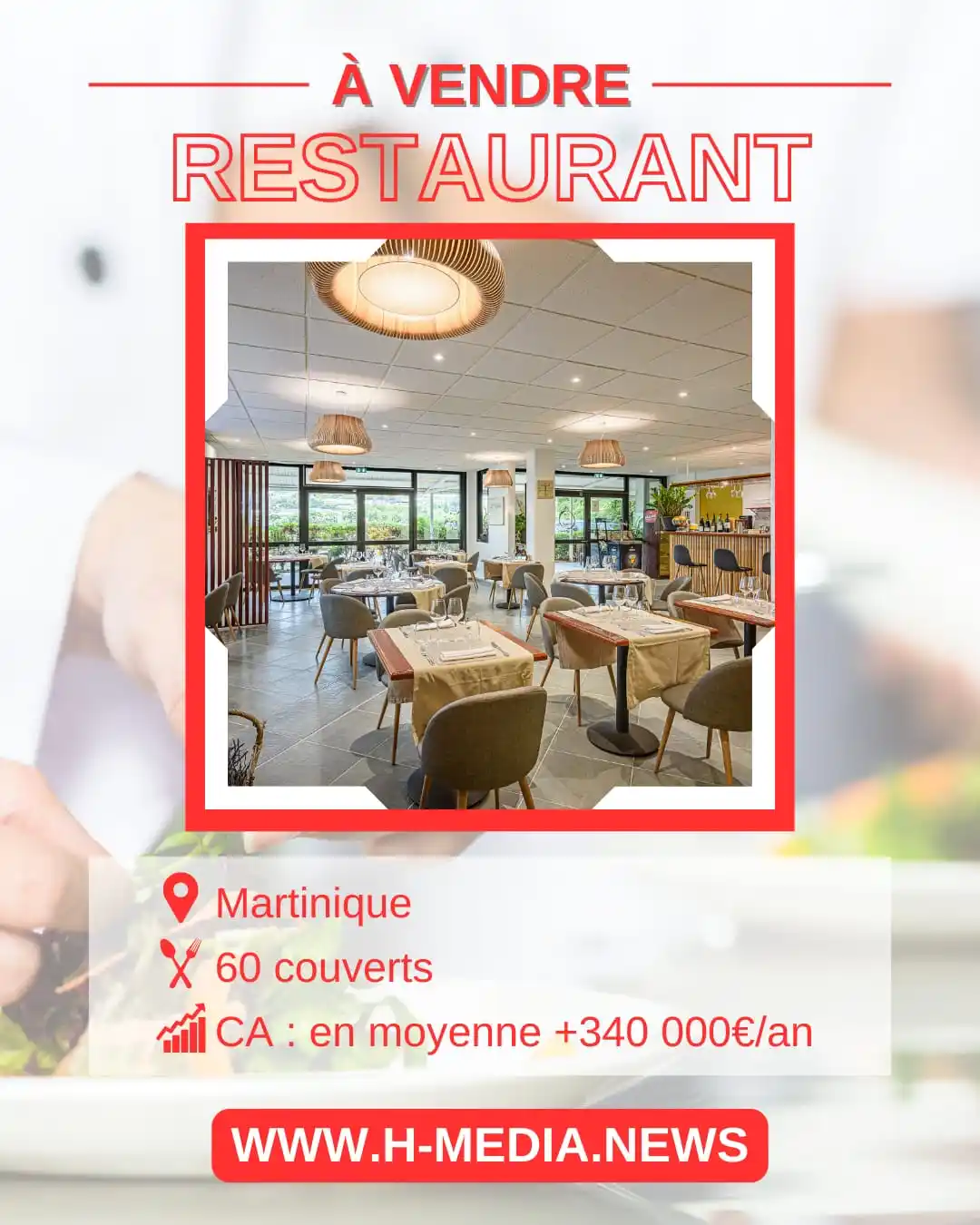 Image from H-MEDIA MAG: A vendre Restaurant. Partagez à ceux qui autour de vous pourraient êtr...