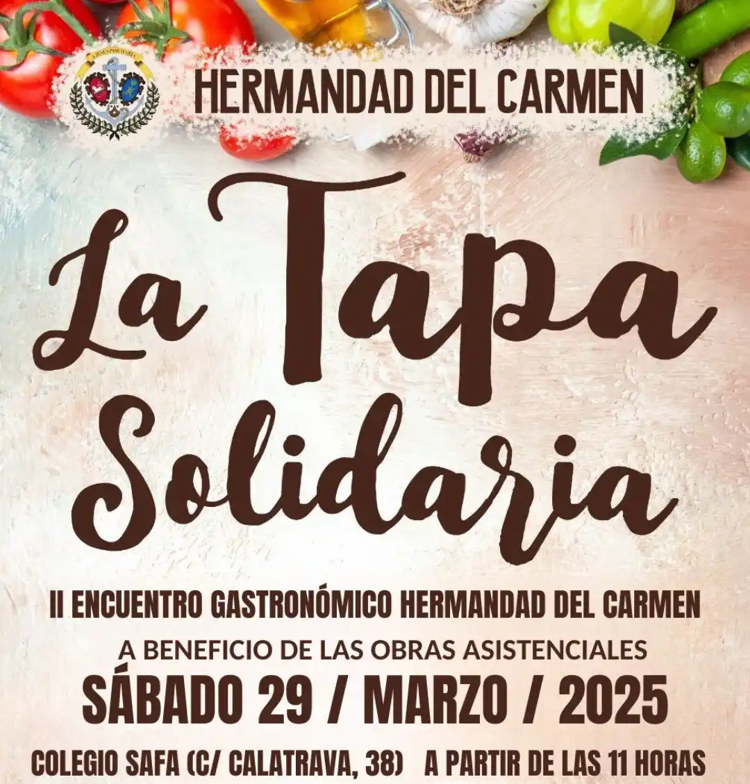 Image from Hermandad del Carmen: II Concurso Gastronómico "𝑳𝒂 𝑻𝒂𝒑𝒂 𝑺𝒐𝒍𝒊𝒅𝒂𝒓𝒊𝒂" el próximo...