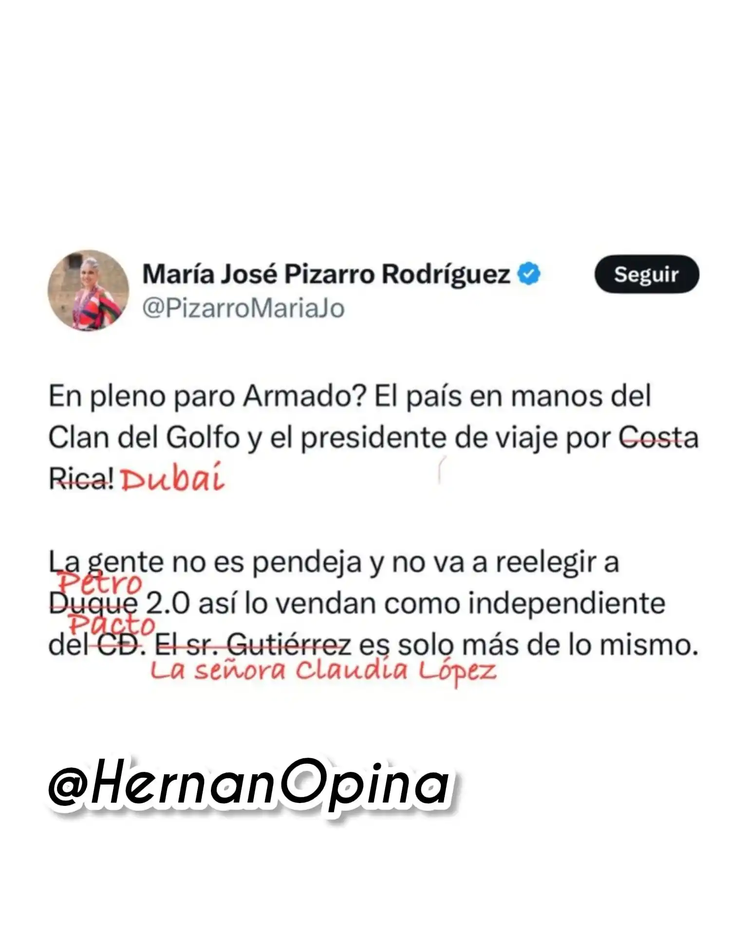 Hernán Opina post