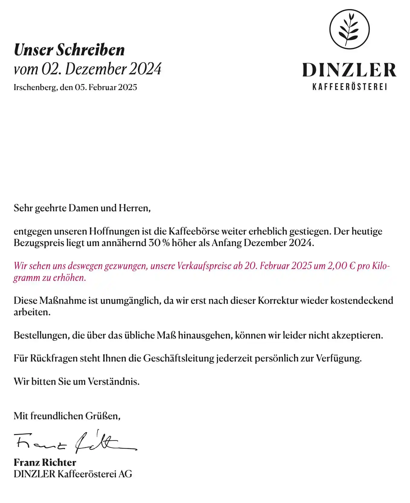 Herzstück Aktuell  post