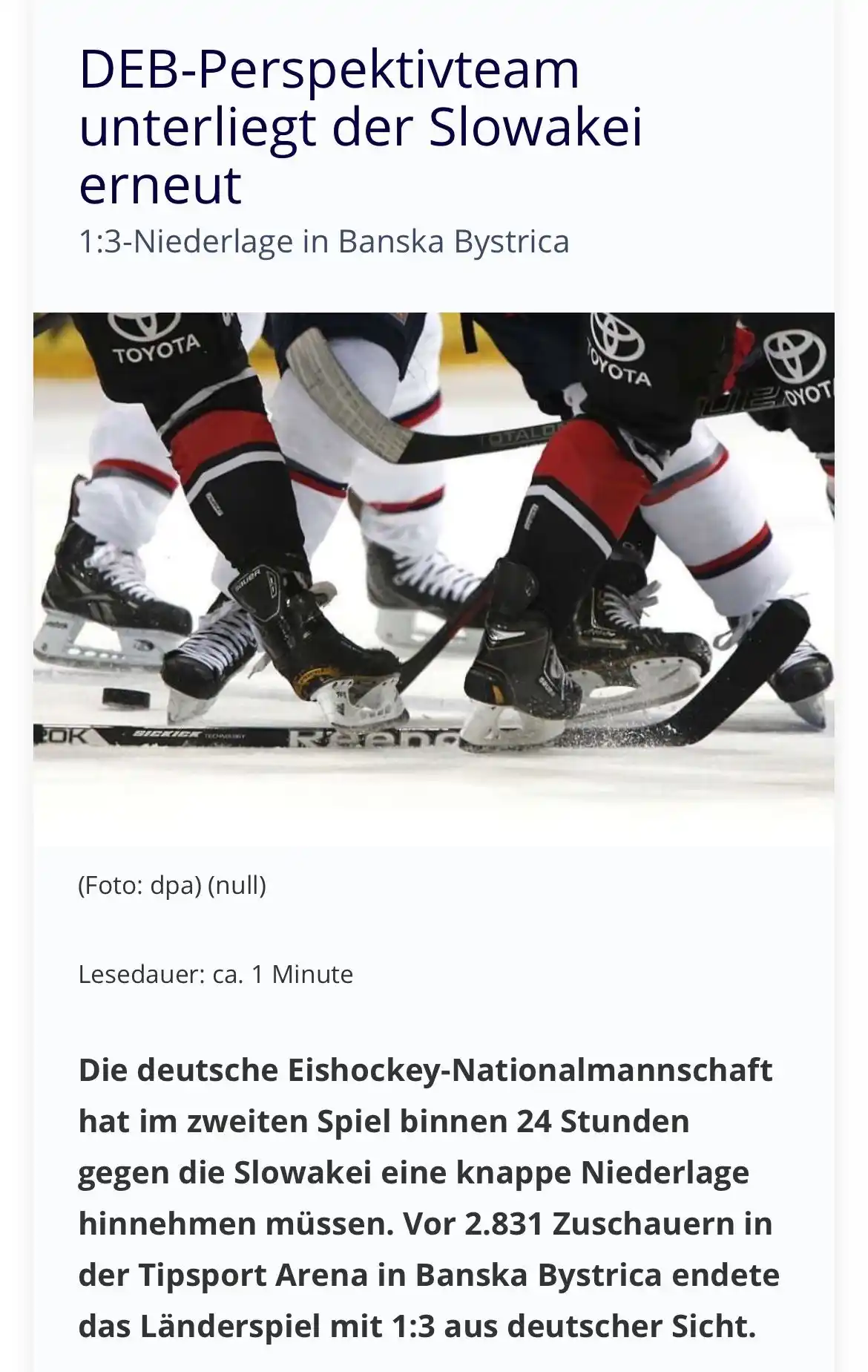 Hockeyweb post