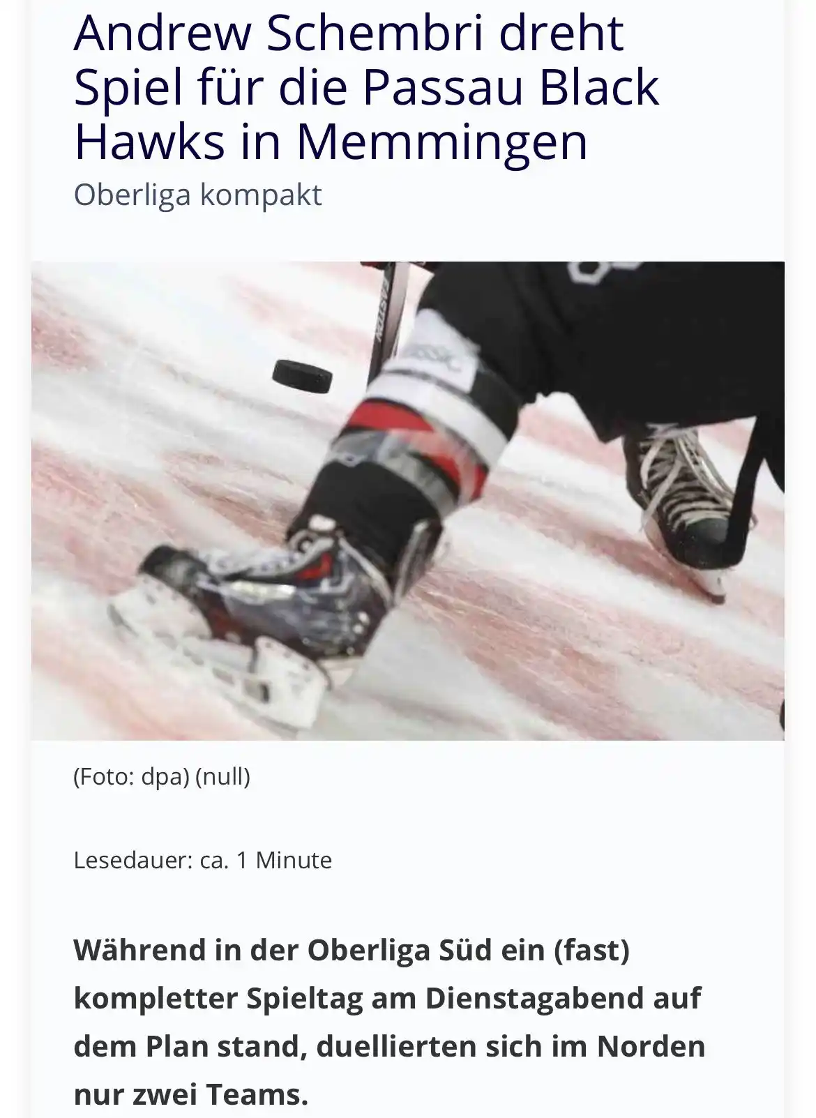 Hockeyweb post
