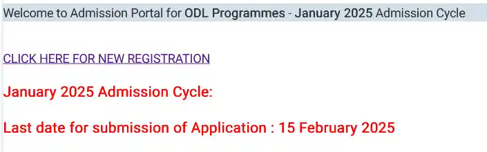 IGNOU Official Updates post