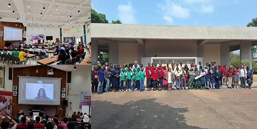 Image from IITA: In celebrating *women* and *girls* in *STEM*, six schools were invited...