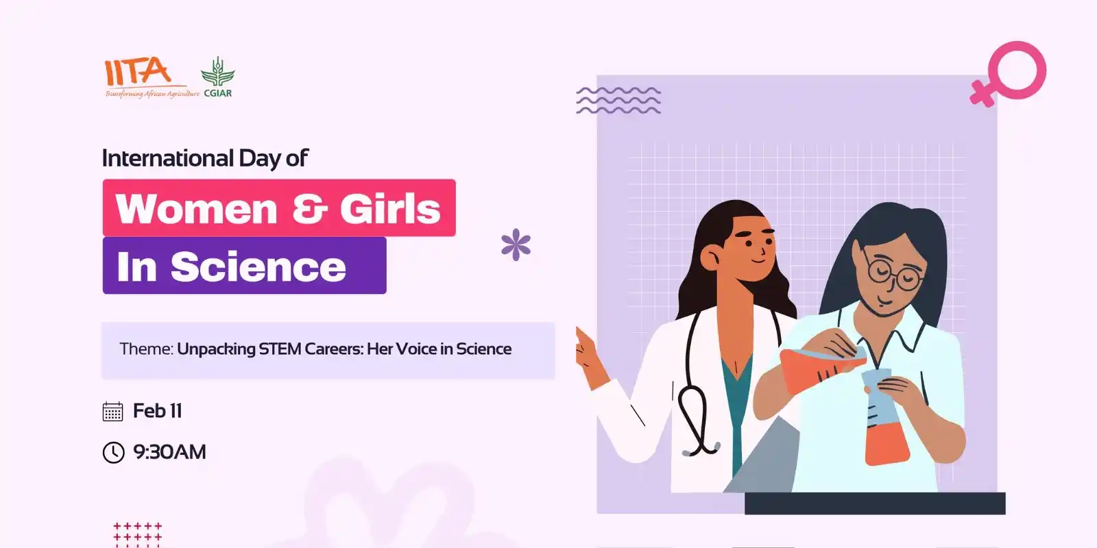 Image from IITA: In light of the International Day of Women and Girls in Science, Women...