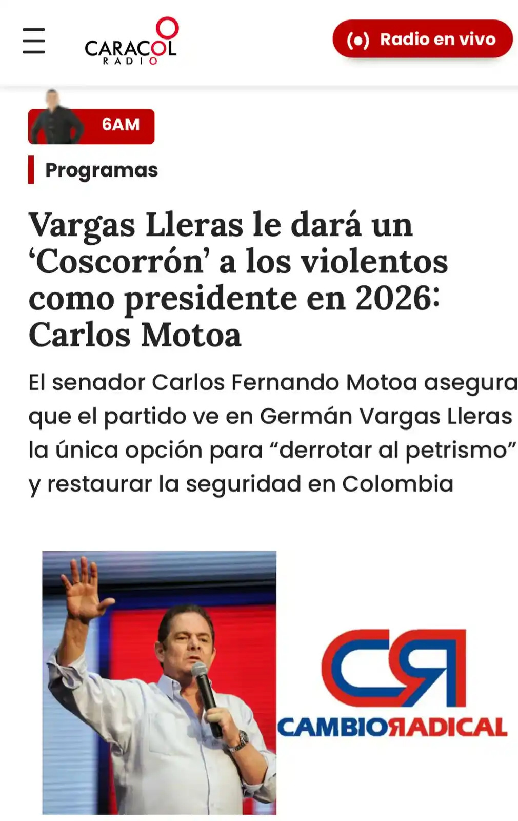 Info Juanda Montoya Sabaneta post