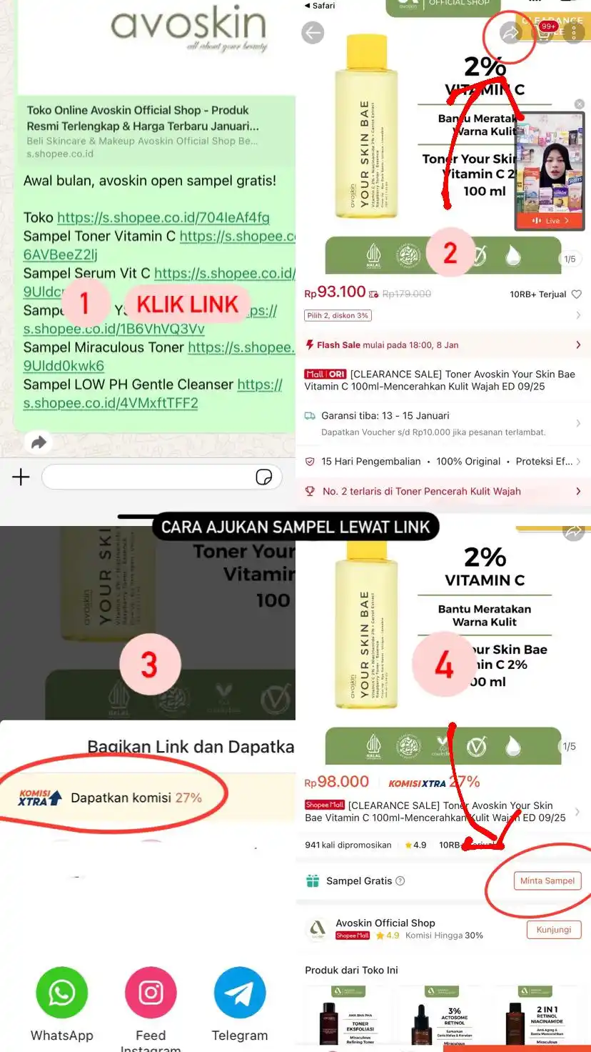 Info Sampel Gratis dan Racun Produk post