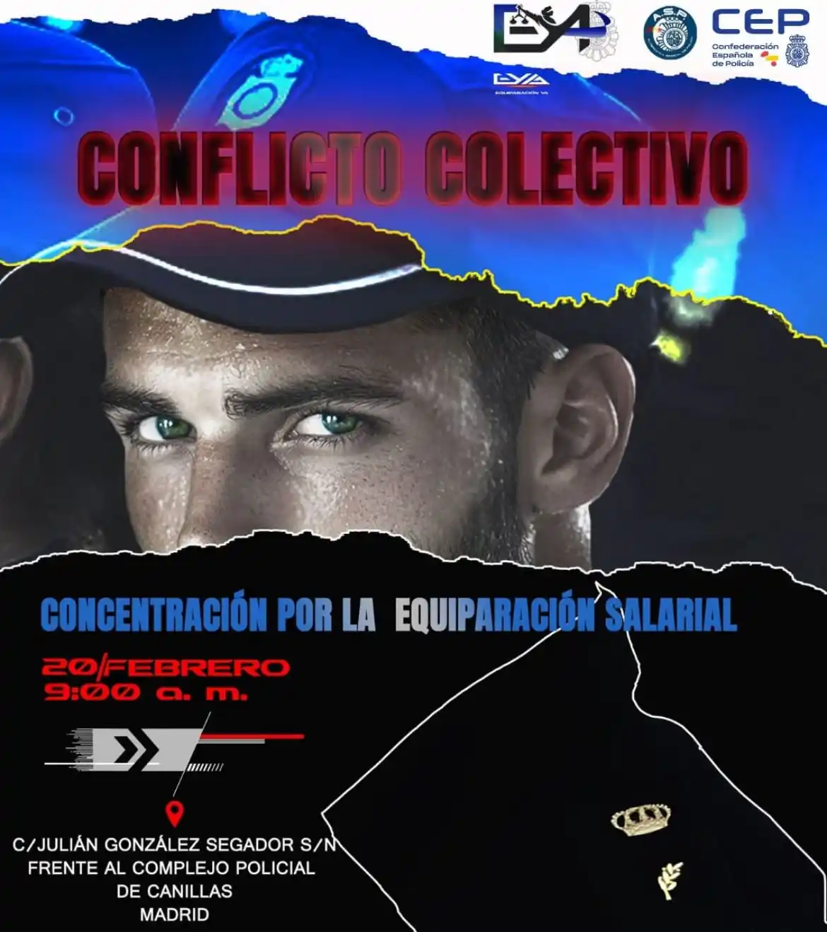 Image from InfoCEP: 🚨 Hoy nos concentramos frente al Consejo de Policía para denunciar qu...