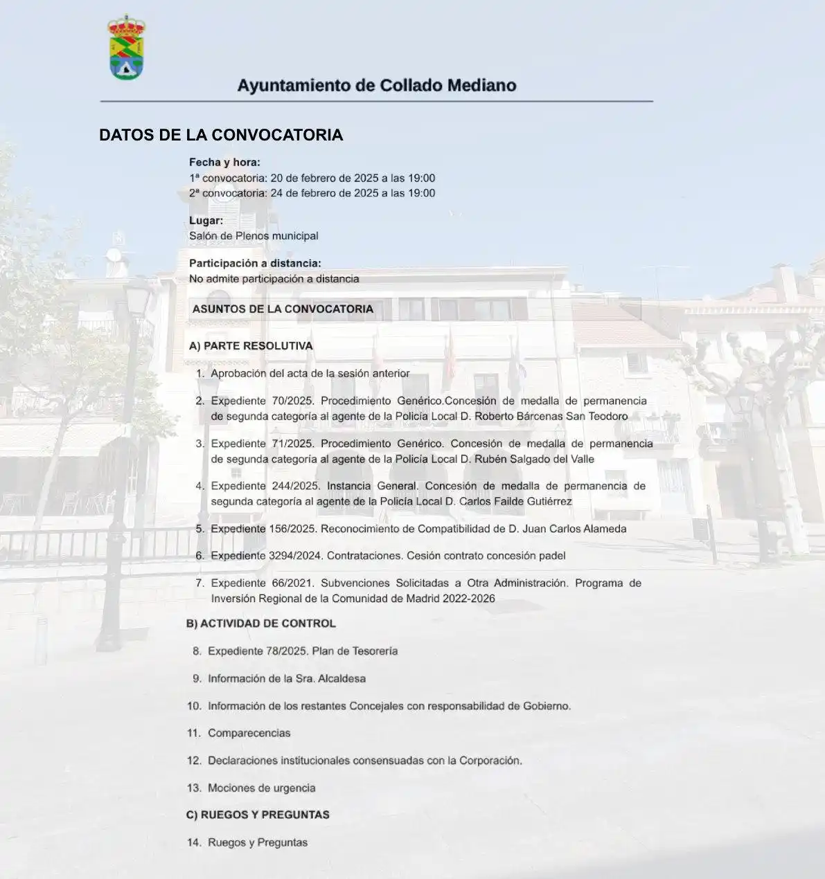 Información Collado Mediano post