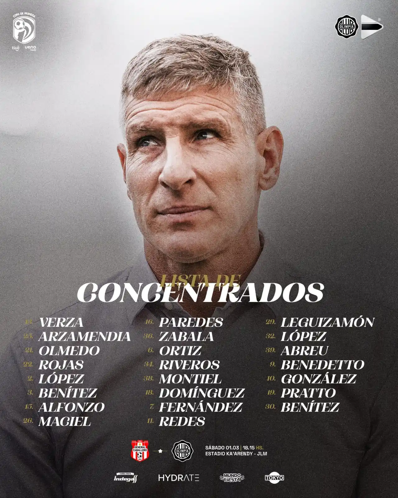 Image from Informaciones Deportivas.: 📋 Los 2️⃣3️⃣ futbolistas que fueron convocados por el Profesor Martín...