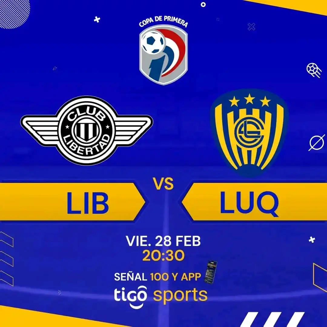 Image from Informaciones Deportivas.: MÁS QUE ATRAYENTE ✔️El puntero Libertad recibe a Luqueño, que no ganó...