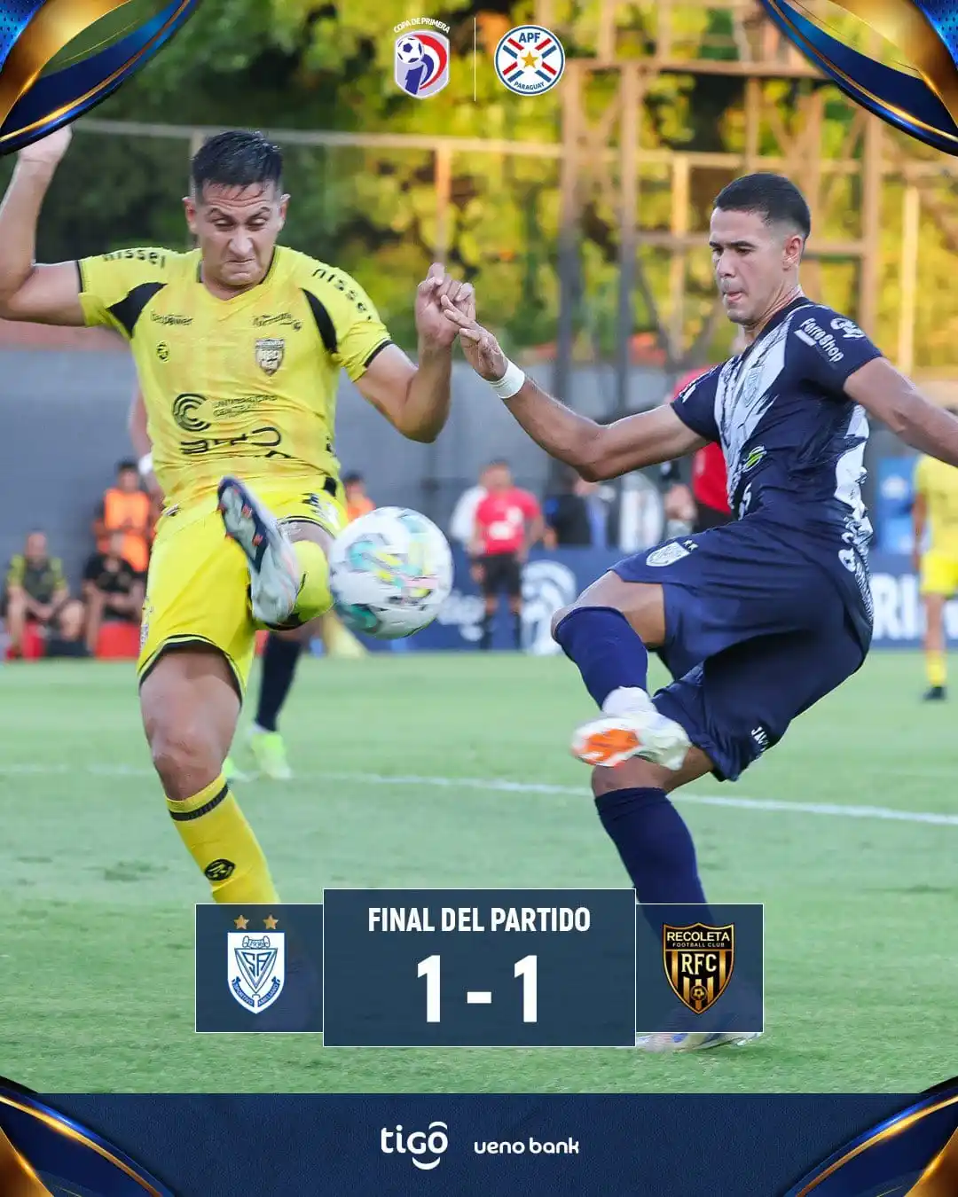 Image from Informaciones Deportivas.: 🗣️ ¡Final del partido! ➡️ @recoleta_club 1 ➡️ @ClubSpAmeliano 1 📅 ...