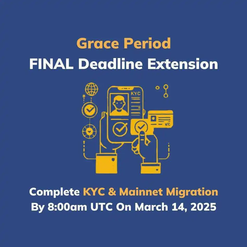 Image from Informative Squad: Pi update *Last chance for submit KYC us k bd kyc process khtm ho ja...
