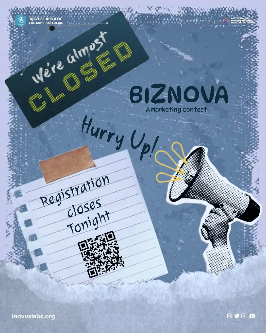Image from INOVUS LABS IEDC: 🚨 Last Chance to Register! 🚨 Seats are filling up fast, and registr...