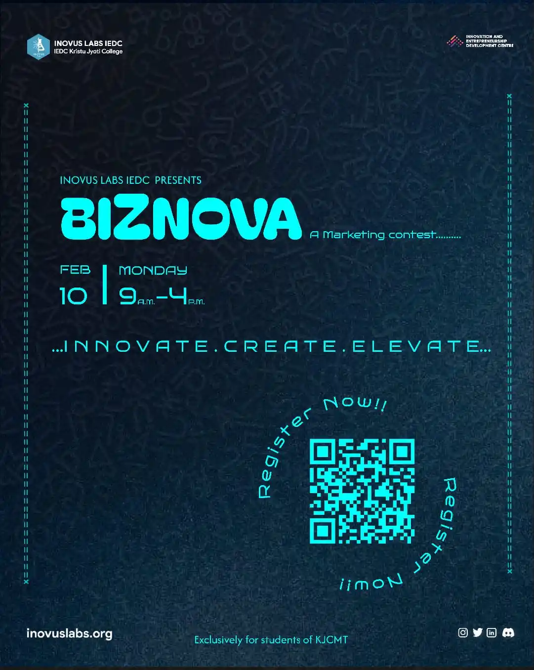 Image from INOVUS LABS IEDC: 🚀 *Ready to test your business skills and strategic thinking?* It’s t...