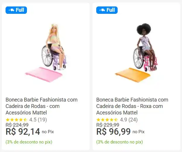 Image from JDolls - Promos e Achados de Bonecas: *Boneca Barbie Fashionista com Cadeira de Rodas - Mattel* Por aprox. ...
