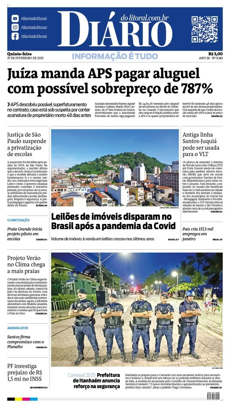 Image from Jornal Diário Do Litoral Diário do Litoral | Notícias do Litoral de SP, do Brasil e do mundo: *Confira os destaques de hoje*🗞 https://flip.diariodolitoral.com.br ...