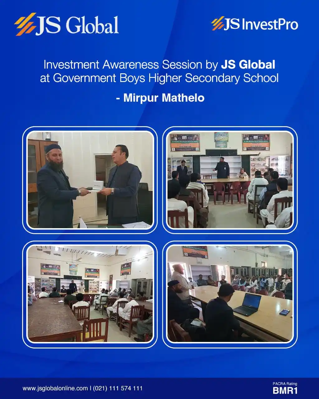 Image from Js Global Capital Limited: Building financial awareness at Govt. Boys Higher Secondary School, Mi...