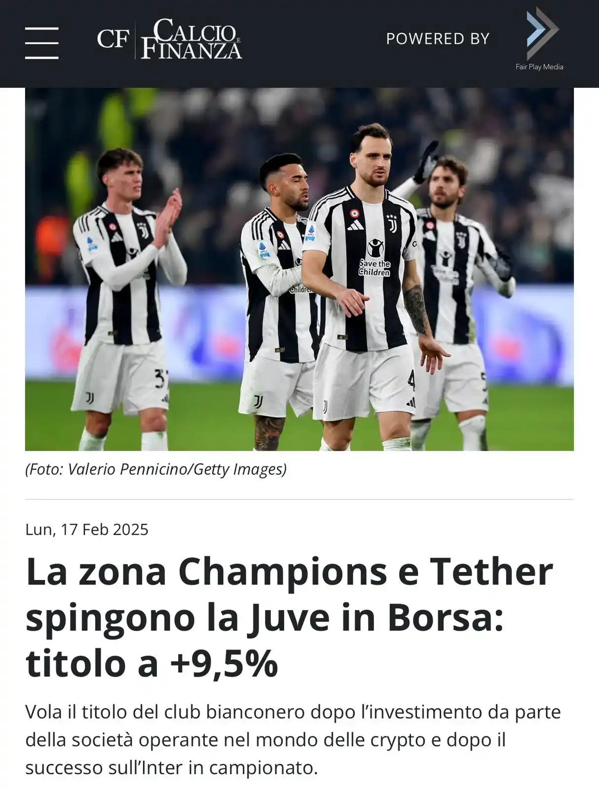 Juventus Fans post