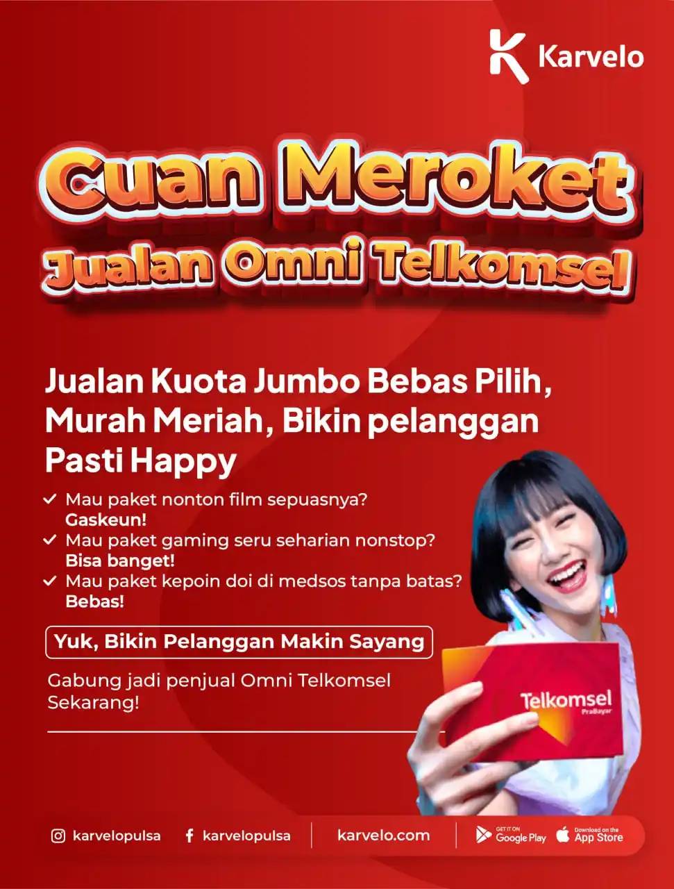 Image from Karvelo: 🚀 Cuan Meroket, Jualan Omni Telkomsel!  Jualan Kuota Jumbo Bebas Pili...