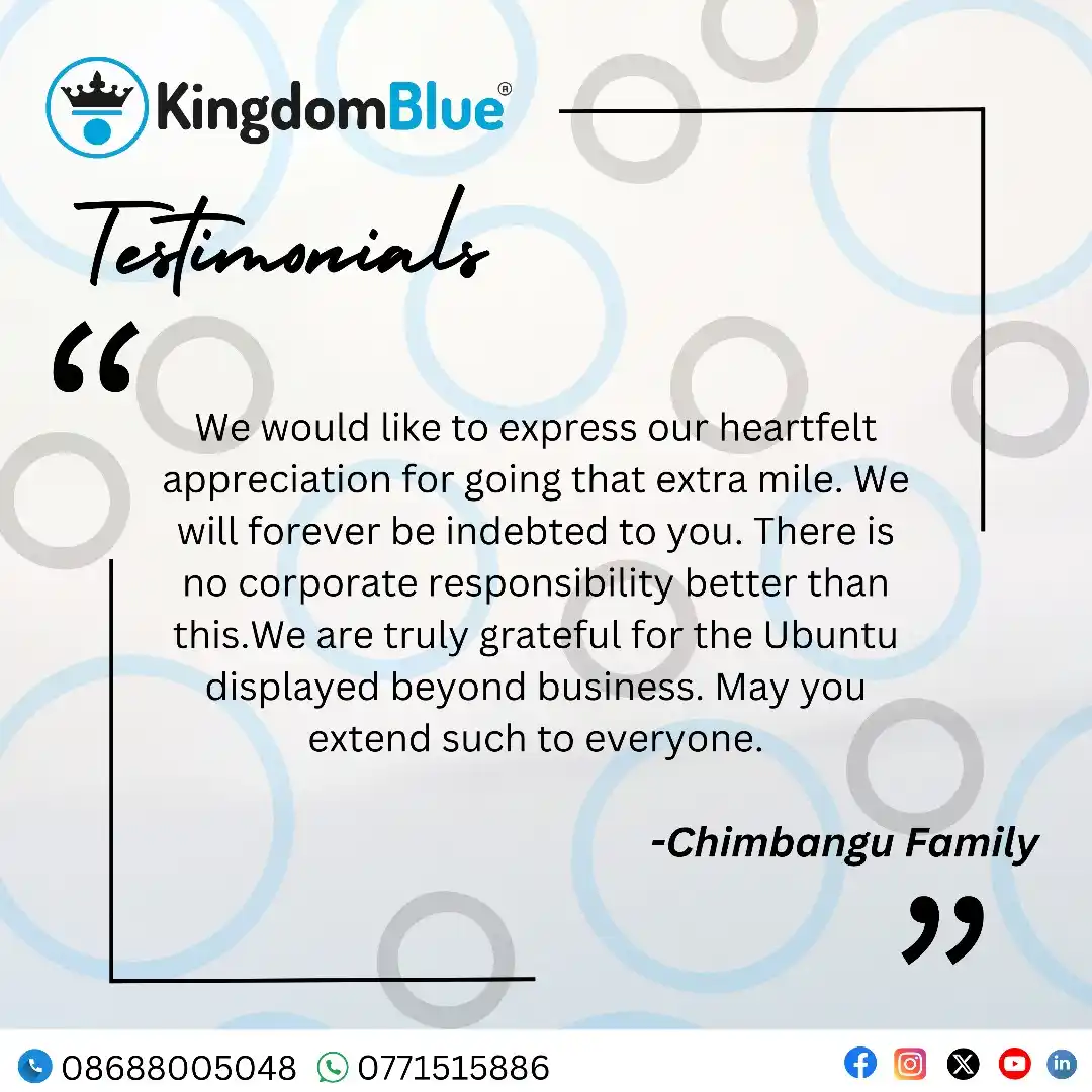 Kingdom Blue  Zimbabwe post