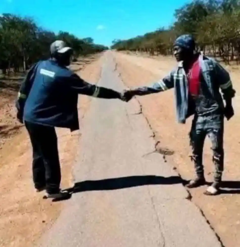 Image from Kumalo Daily: In Karamoja you can handshake with a person on the other side of the r...