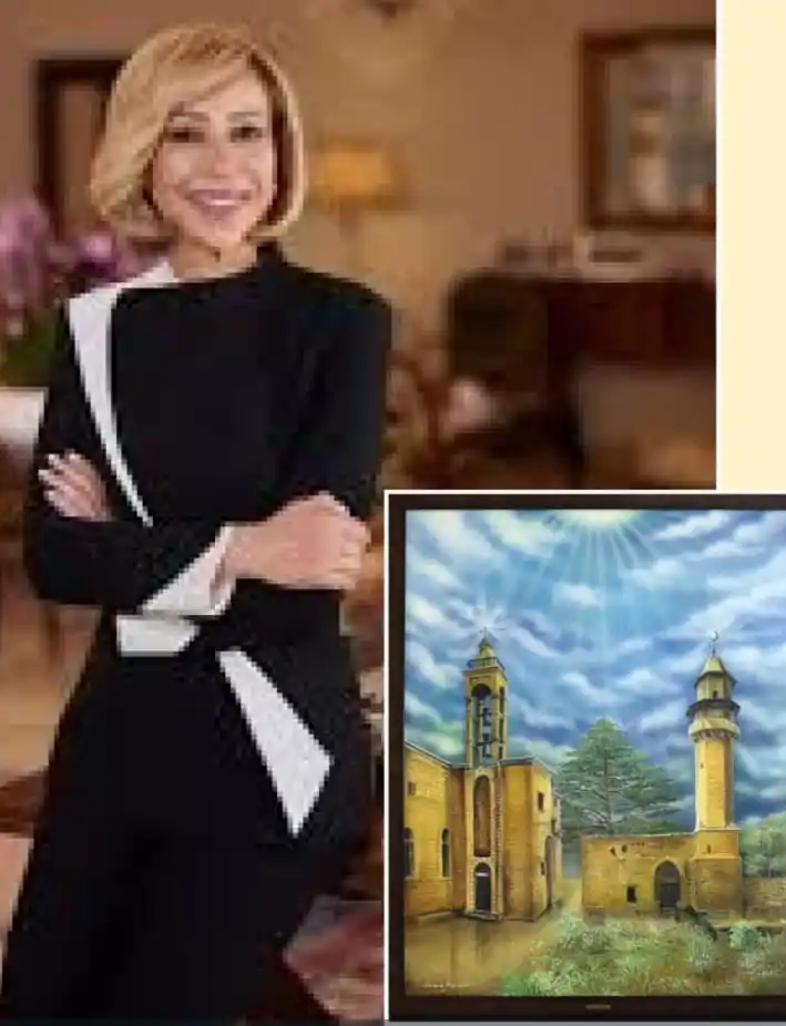 Image from LebanONews: عايدت اللبنانية الأولى نعمت عون اللبنانيين بمنشور على حساباتها عبر مو...