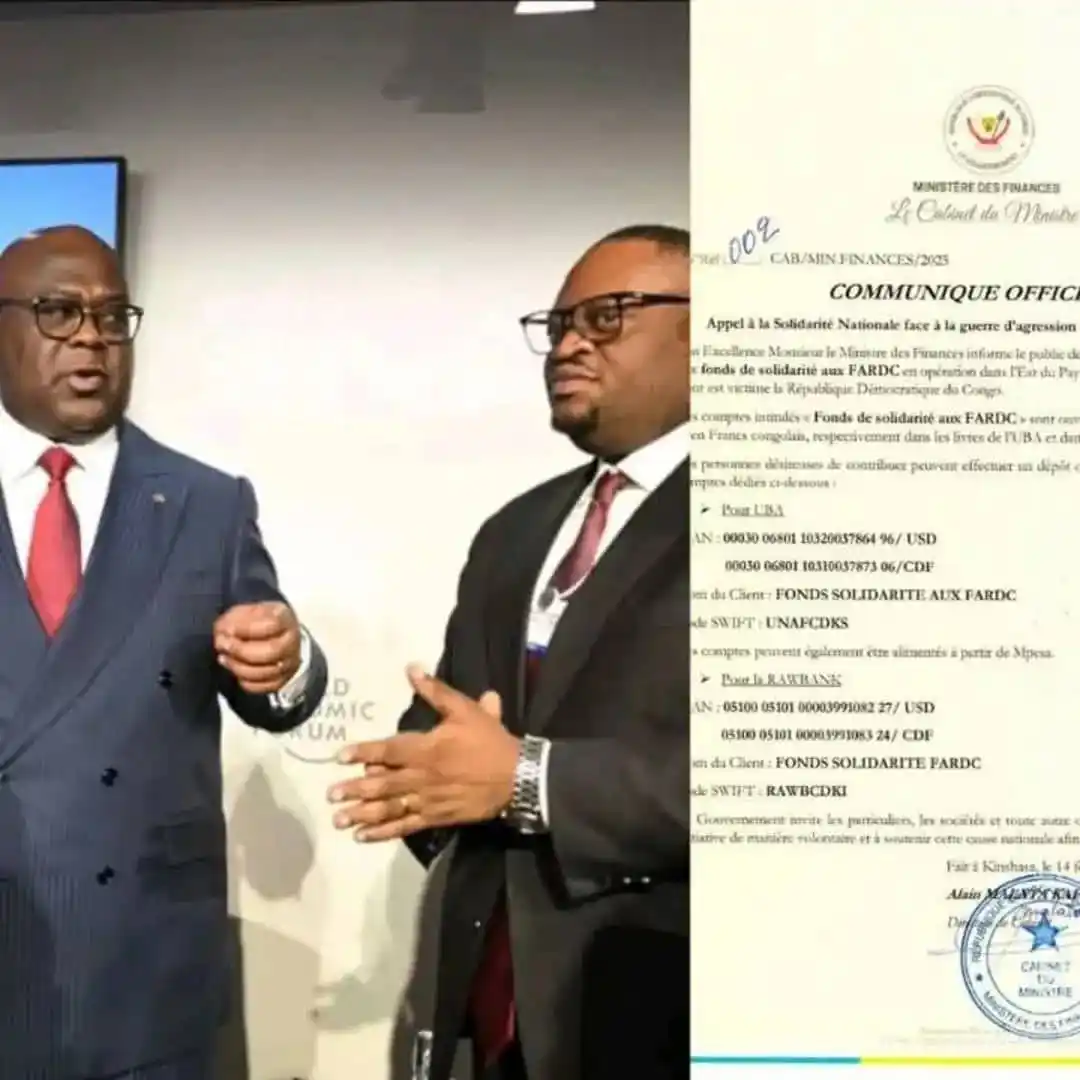 Image from Les Vrais Révolutionnaires (VR): RDC : Le Ministère des Finances informe le public de l'ouverture des c...