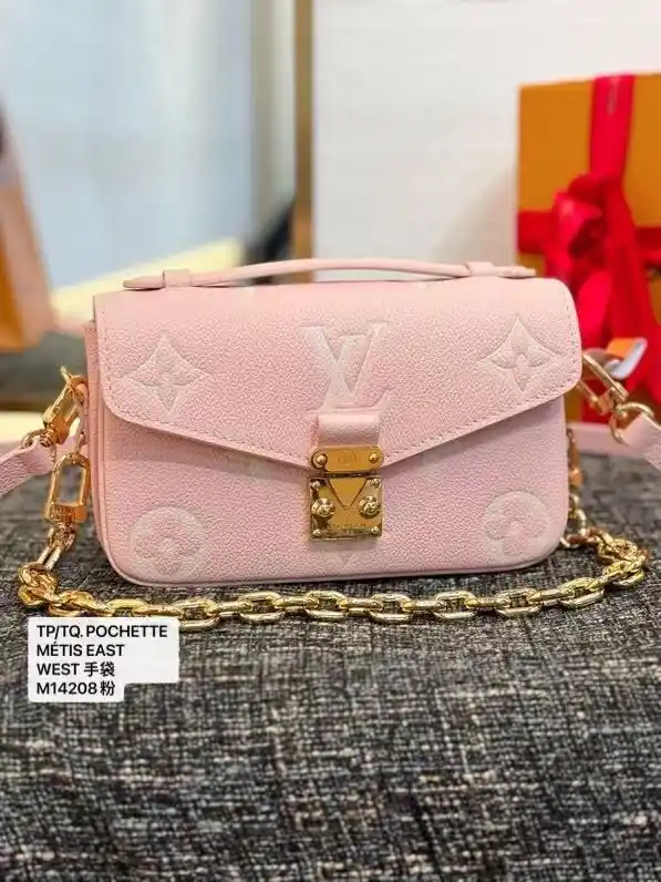 Image from LuckySherryLtd.(TQ bags): TP/TQ. POCHETTE MÉTIS EAST WEST 手袋 M14208粉...