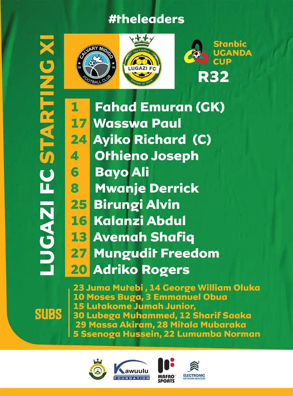 Image from Lugazi FC: Fahad Emuran starts between the uprights, striker Shafiq Avemah makes ...