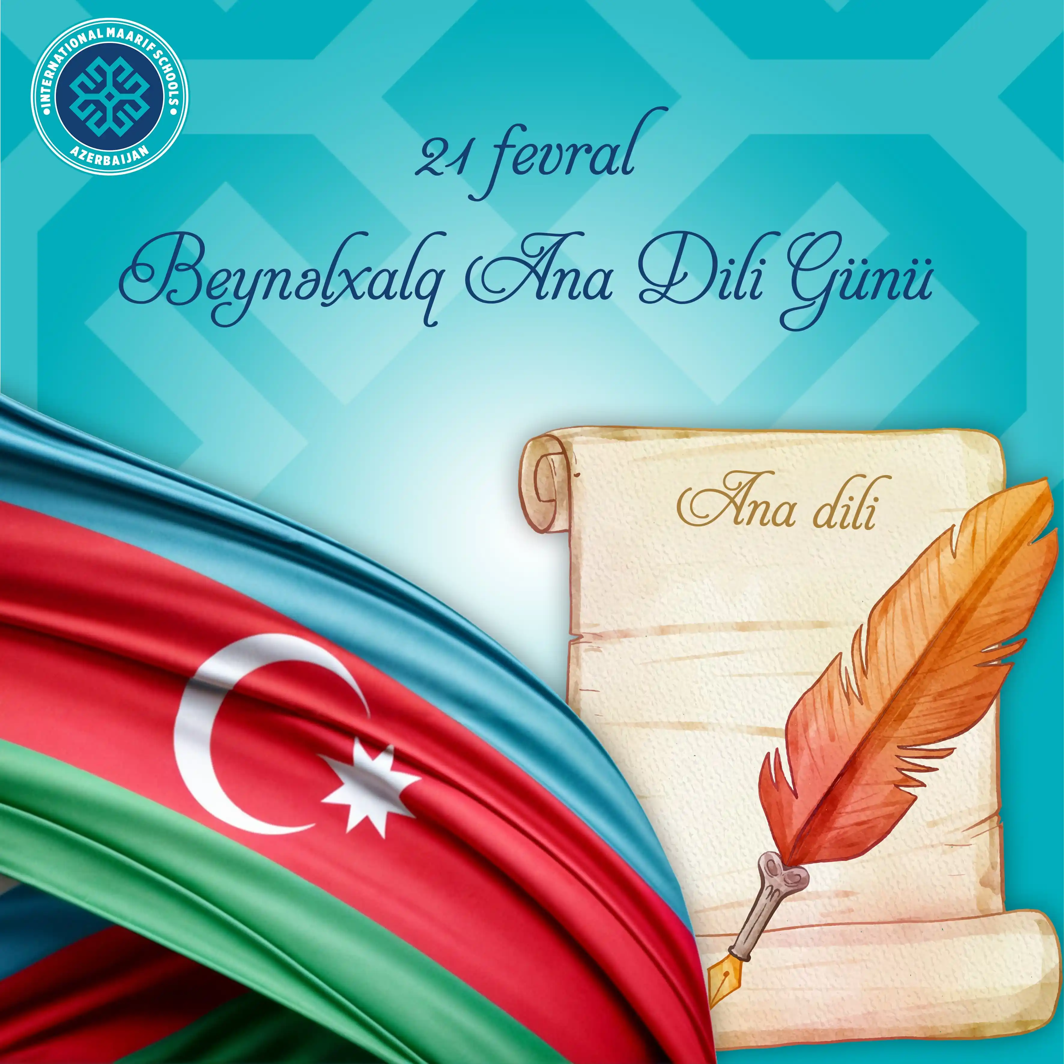 Image from Maarif Azərbaycan: 🌍21 Fevral - Beynəlxalq Ana Dili Günüdür 🇺🇳Hər bir dil özünəməxsus...