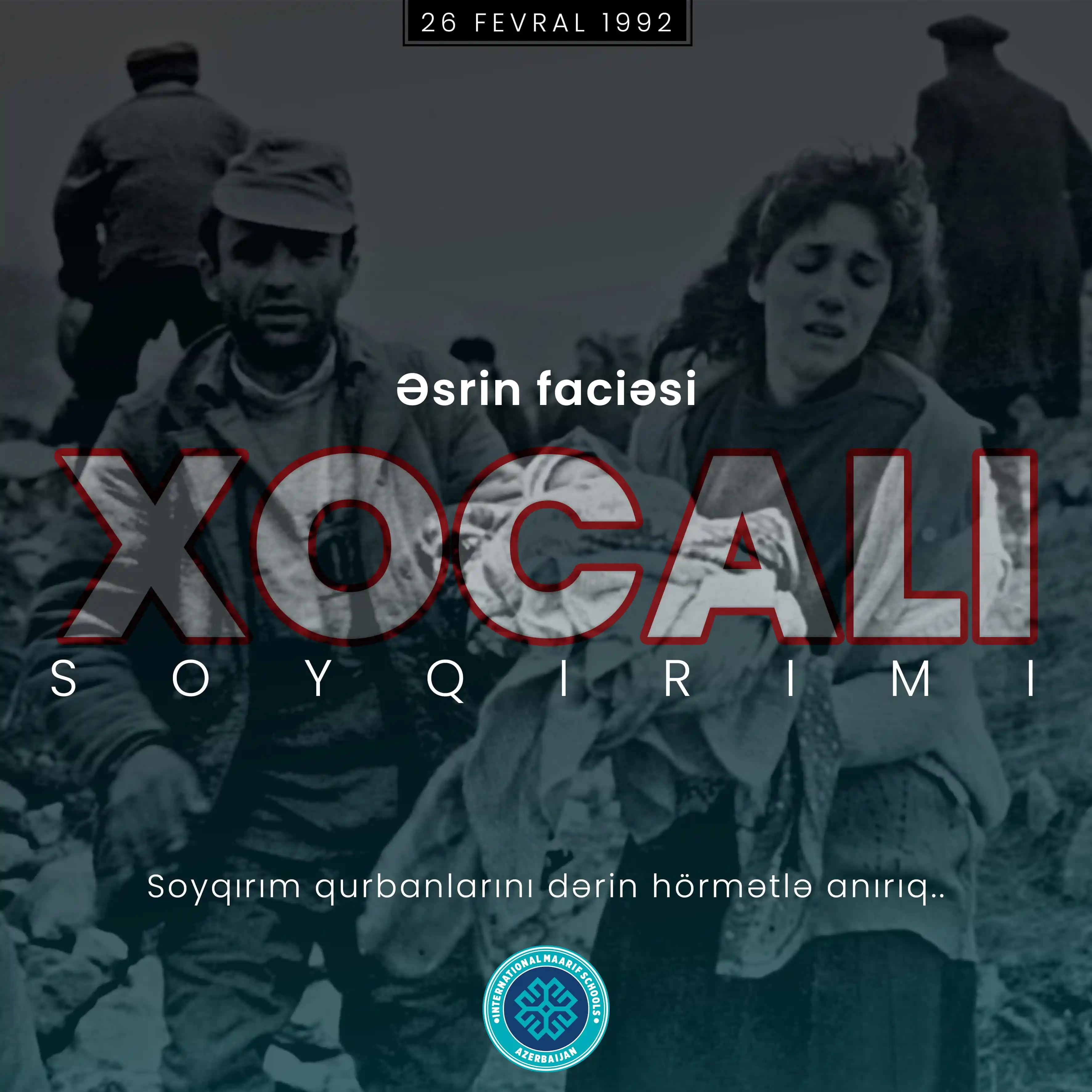 Image from Maarif Azərbaycan: Xocalı faciəsindən 33 il ötür  XX əsrin ən dəhşətli qətliamlarından bi...
