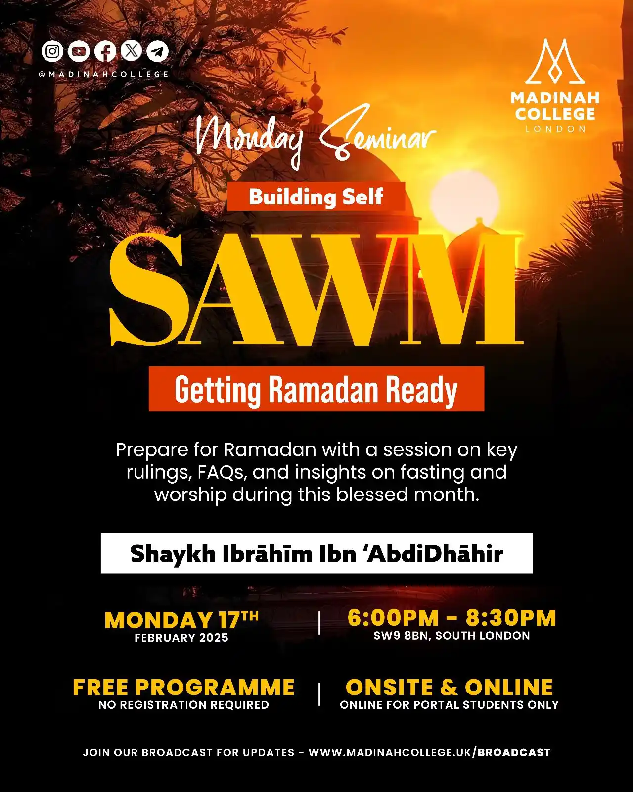 Madinah College London post