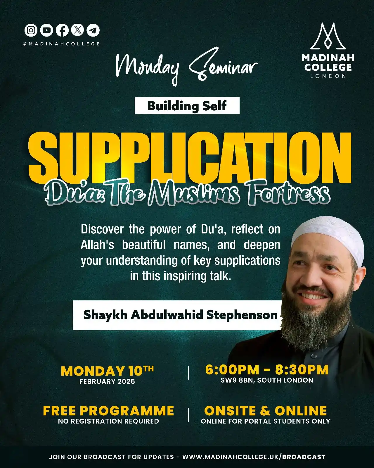 Madinah College London post