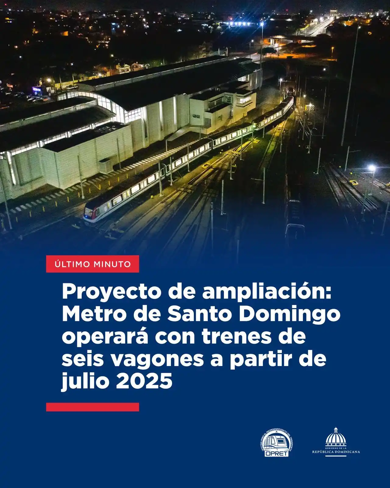 Image from Metro de Santo Domingo: ¡Seis vagones = doble capacidad! 🚇 A partir de julio 2025, el <a clas...